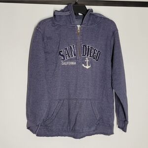 Blue Pacific & Co San Diego, California Hoodie with Anchor Design
